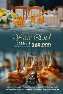 YEAR END PARTY 2025 – 5-Star Elegance from only 269,000 VND/guest