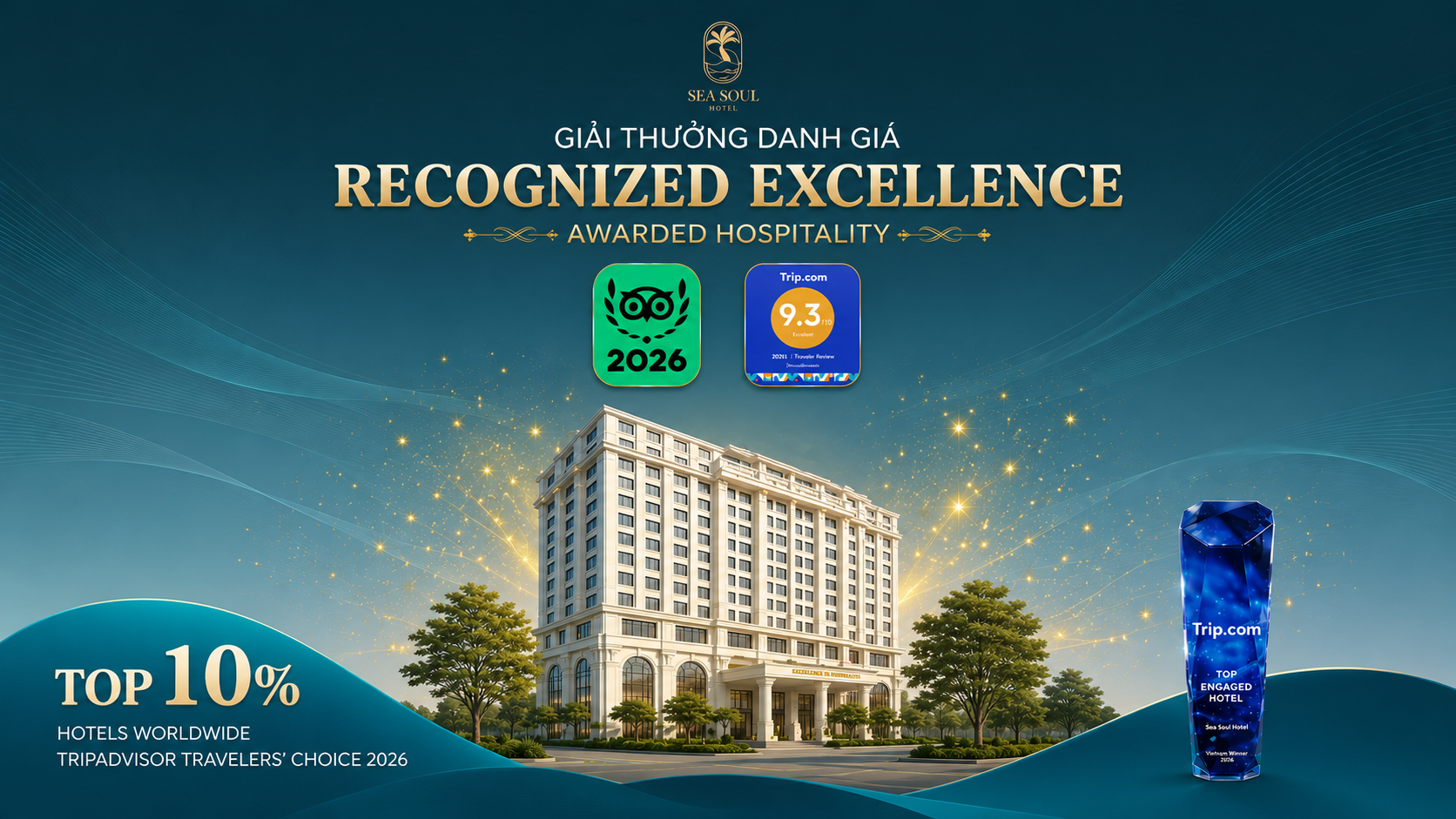 SEA SOUL HOTEL - TỰ HÀO ĐƯỢC DU KHÁCH TOÀN CẦU GHI NHẬN