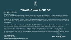 SWIMMING POOL UPGRADE NOTICE
