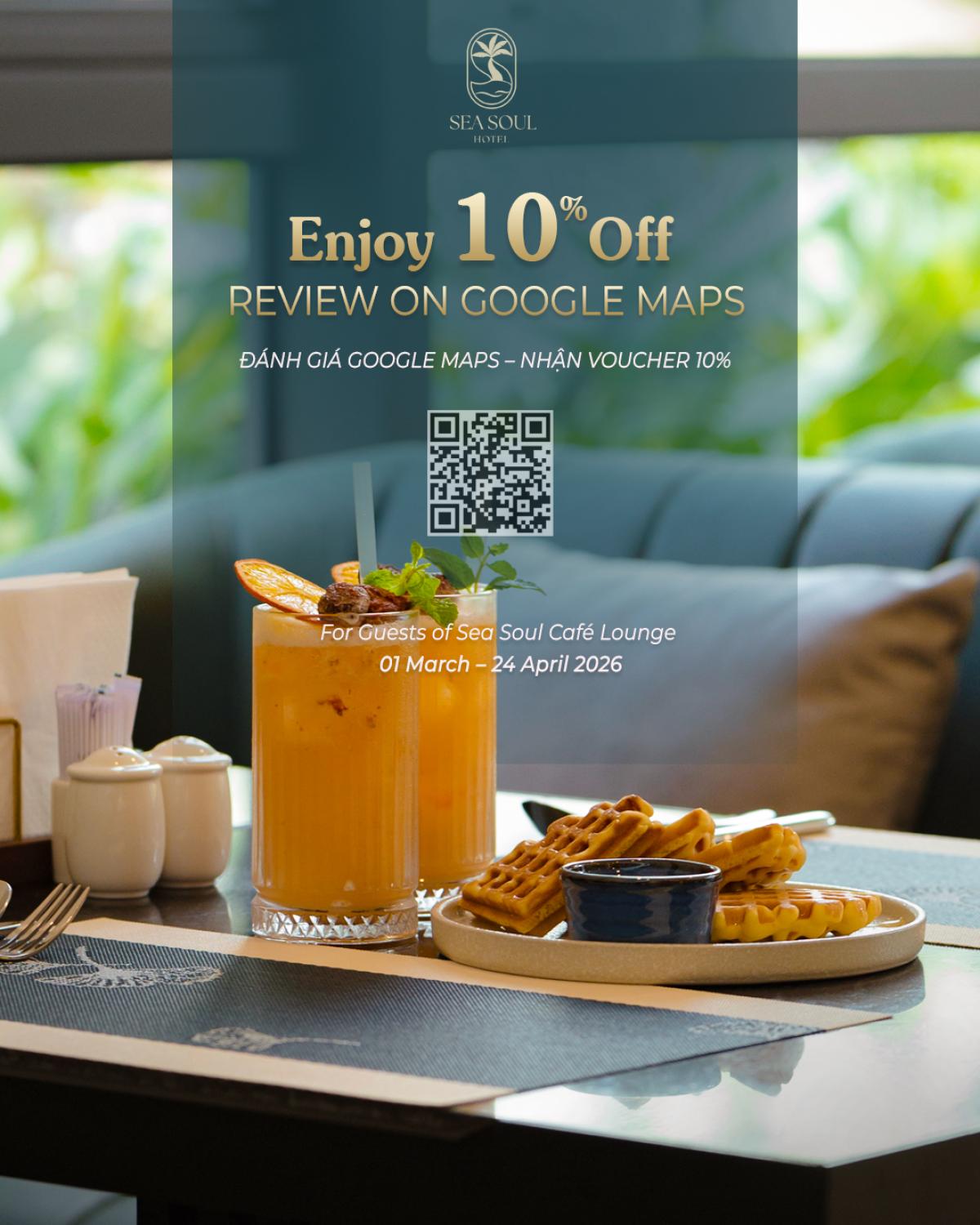 VOUCHER GIẢM 10% | SEA SOUL CAFÉ LOUNGE